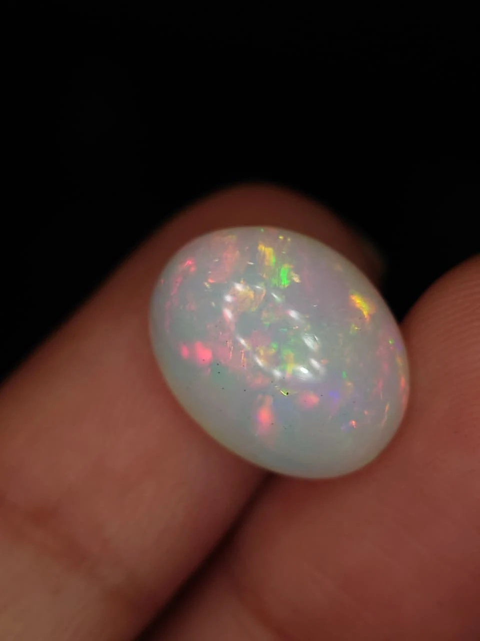 5.9ct Natural White Ethiopian Opal — view 3